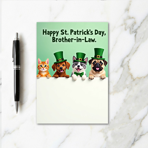 Festive Animal Family Card