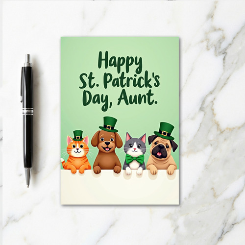 Festive Animal Friends Greeting Card