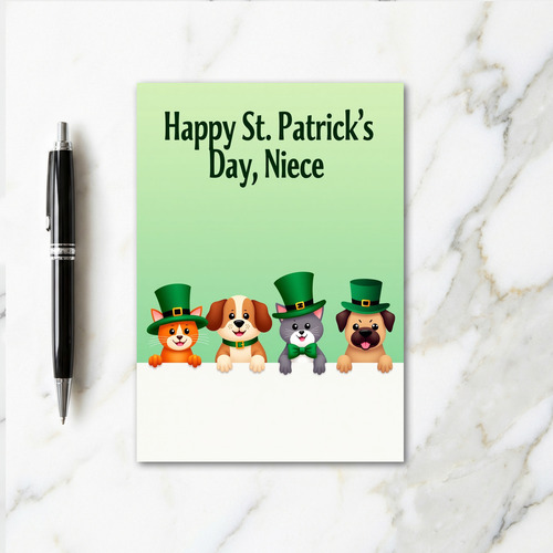 Festive Animal Holiday Card