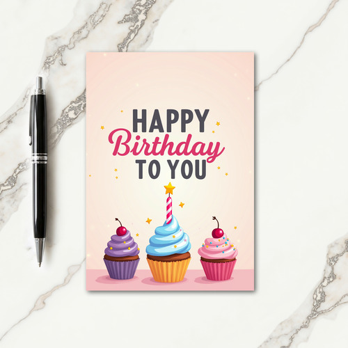 Festive Art Birthday Card