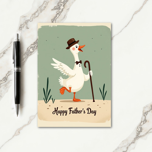Festive Avian Fathers Day Card