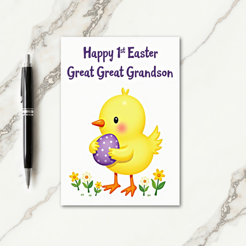 Festive Baby Bird Springtime Card