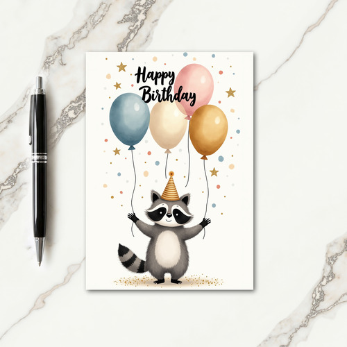 Festive Balloon Animal Card
