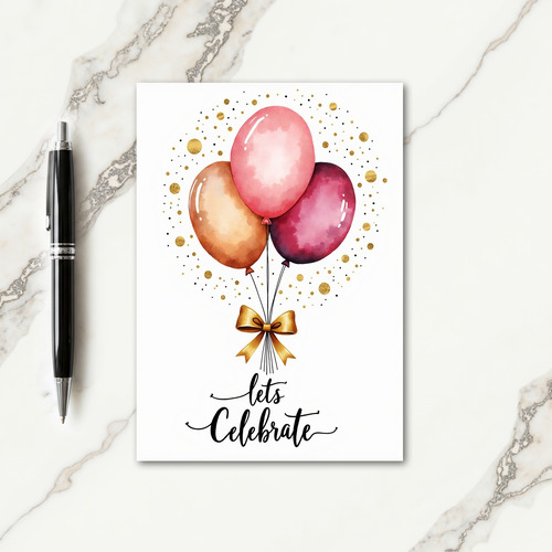 Festive Balloon Art Card