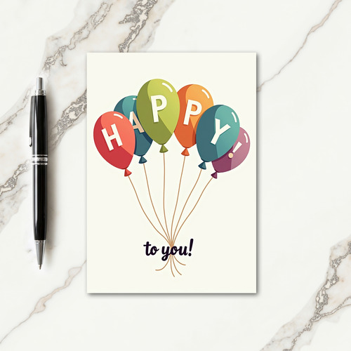 Festive Balloon Card