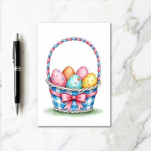 Festive Basket Springtime Card