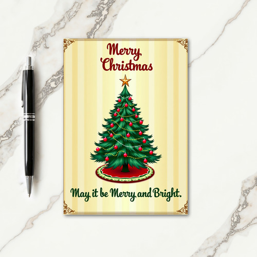 Festive Bauble Tree Card