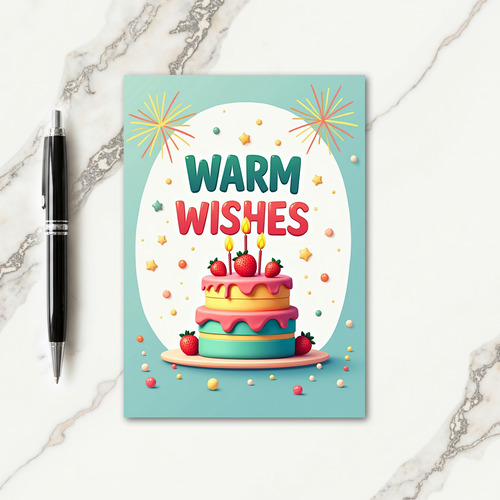 Festive Berry Cake Card