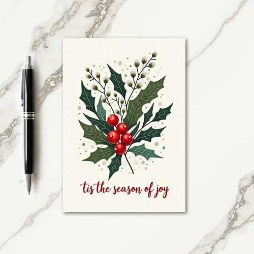 Festive Berry Foliage Card