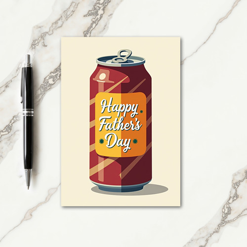 Festive Beverage Fathers Day Card