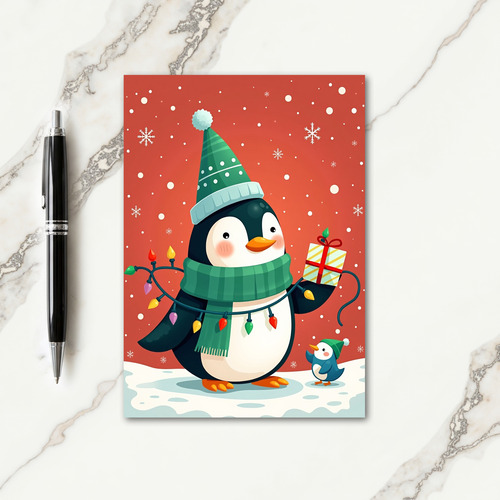Festive Bird Art Card