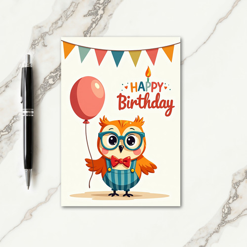Festive Bird Celebration Card