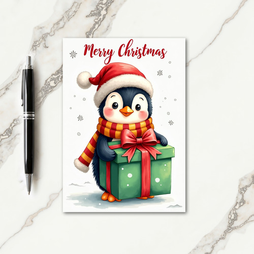 Festive Bird Christmas Card