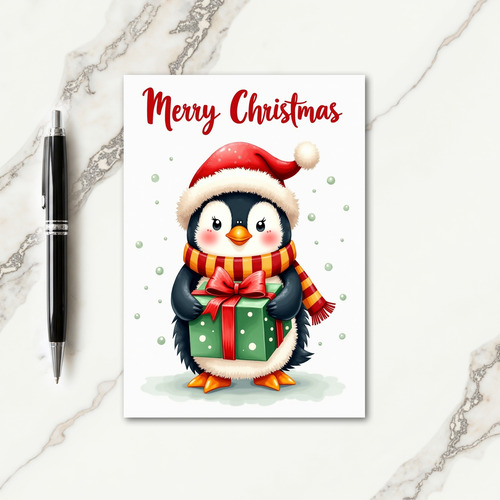 Festive Bird Illustration Card