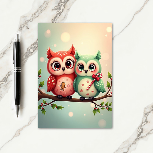 Festive Birds Christmas Card