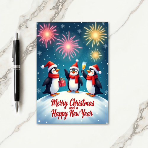 Festive Birds Snowdrift Card