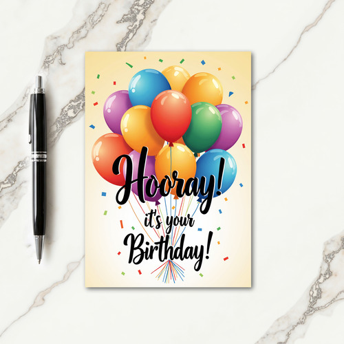 Festive Birthday Balloon Card