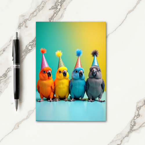 Festive Birthday Birdy Card