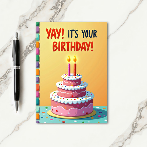 Festive Birthday Candles Card