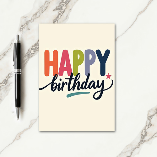 Festive Birthday Card