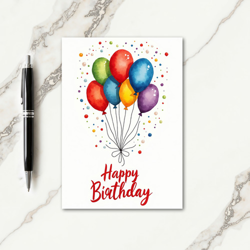 Festive Birthday Confetti Card