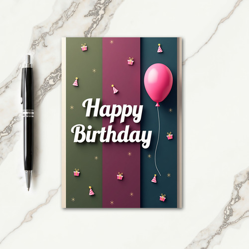 Festive Birthday Design Card