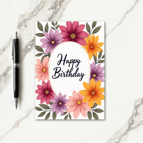 Festive Birthday Frame Card