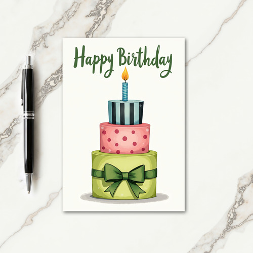 Festive Birthday Layered Card
