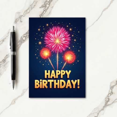 Festive Birthday Night Sky Card