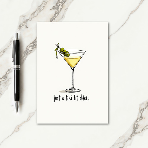 Festive Birthday Olive Card