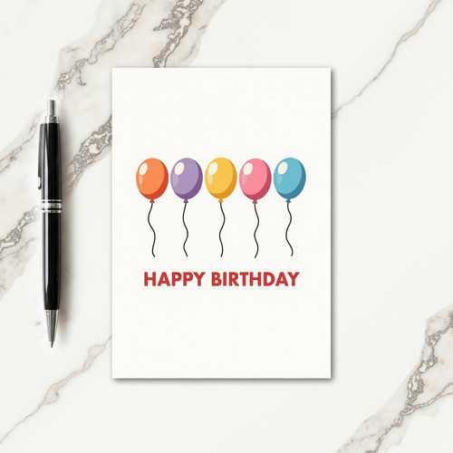 Festive Birthday Orbs Card