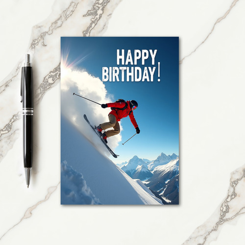 Festive Birthday Party Card