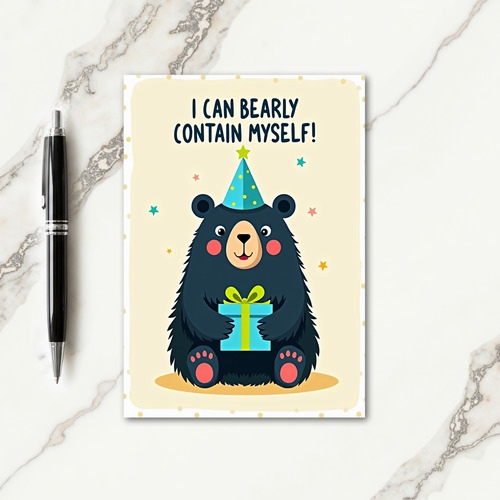 Festive Birthday Party Hat Card