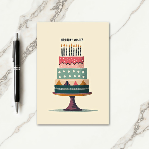 Festive Birthday Polka Dot Card