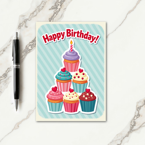 Festive Birthday Pyramid Card