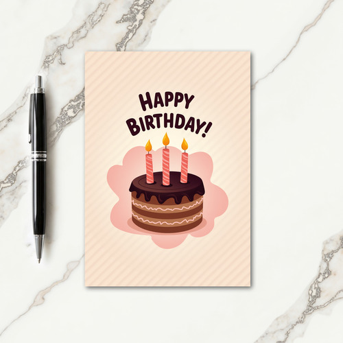 Festive Birthday Scene Card