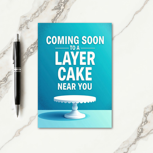 Festive Birthday Turquoise Gradient Card