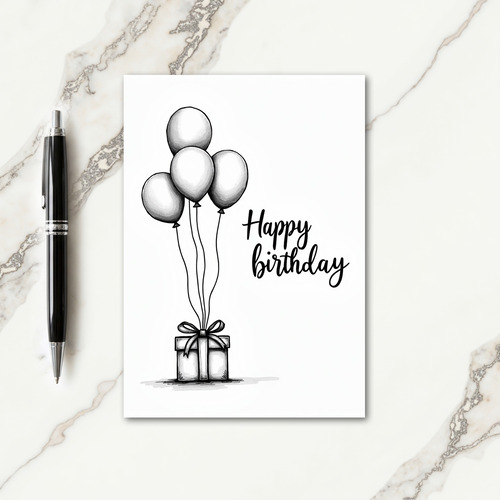 Festive Birthday Whimsical Gift Card