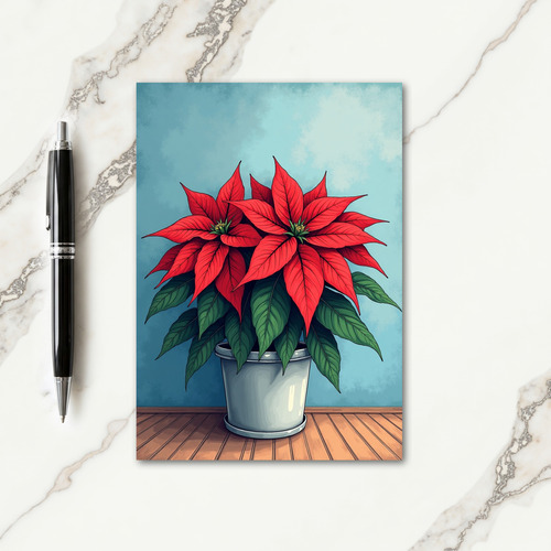 Festive Bloom Christmas Card