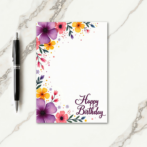 Festive Blossom Garden Card