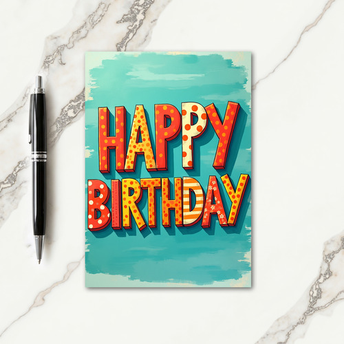 Festive Bold Lettering Card