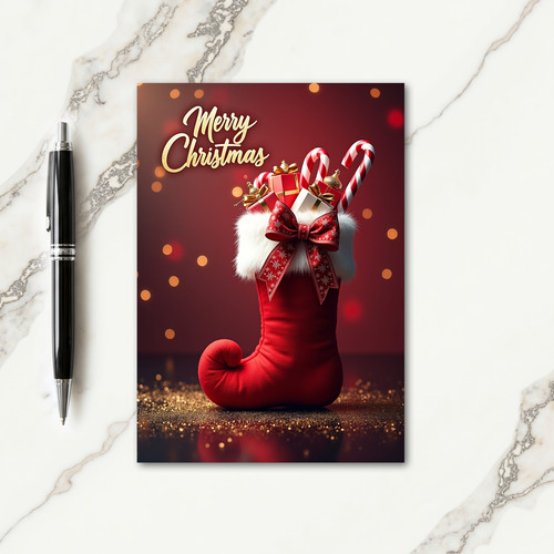 Festive Boot Gifts Card