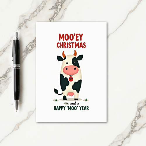 Festive Bovine Holiday Card