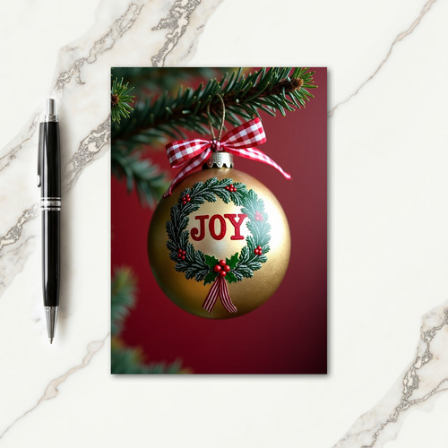 Festive Branch Sphere Card thumbnail