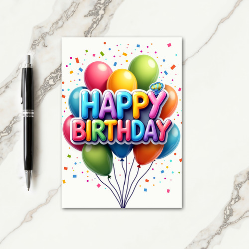 Festive Bubble Letters Card