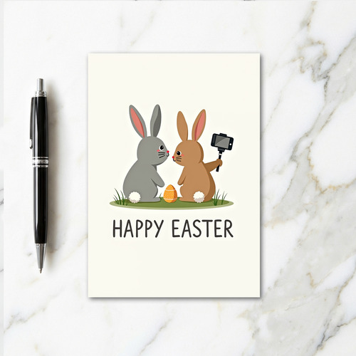 Festive Bunny Celebration Card