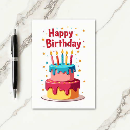 Festive Cake Card