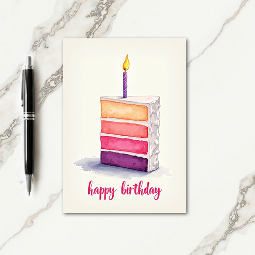 Festive Cake Celebration Card