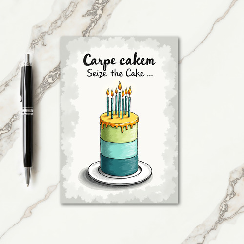 Festive Candle Cake Card