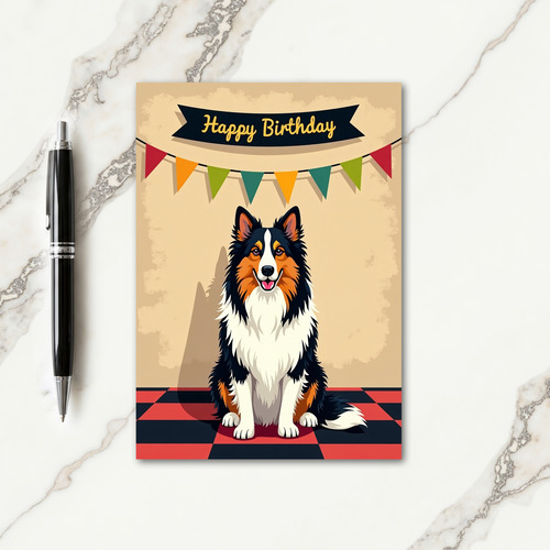 Festive Canine Art Card